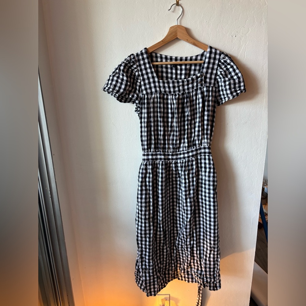 Checkered Midi Dress